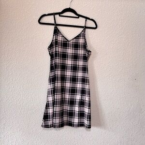 Plaid Spaghetti Strap Dress